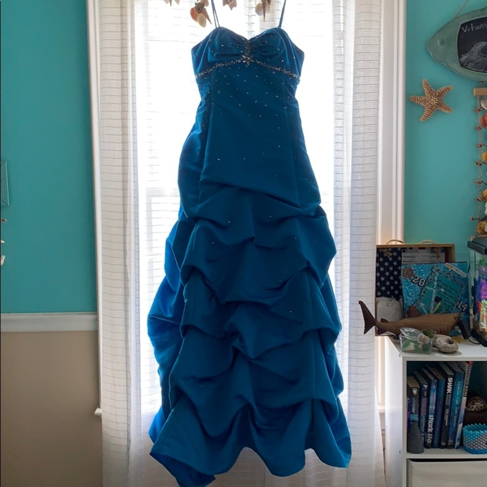 Blue gown